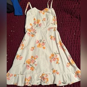 White floral dress!